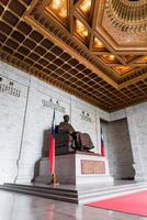 taipei, taiwan - okt 07, 2017-chiang kai-shek minnesmärke hall i taipei, taiwan, är en nationell monument, landmärke och turist attraktion restes i minne av president chiang kai-shek. foto