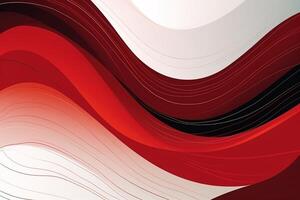 abstrakt graciös balans vit röd bakgrund illustration med generativ ai foto