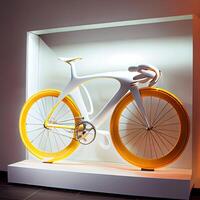 cykel inspirerad förbi de bild nyckelbild. generativ ai foto