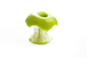 grön äpple Bitten foto