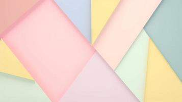 abstrakt papper bakgrund i pastell färger, geometrisk papper design, vektor illustration foto