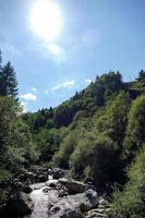 naturskön bergsutsikt foto