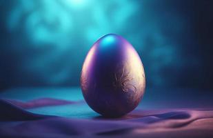 lysande magi Fantastisk påsk ägg digital illustration foto