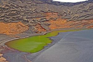 original vulkanisk landskap från de spanska ö av lanzarote foto