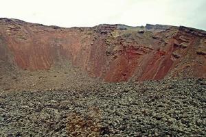 original vulkanisk landskap från de spanska ö av lanzarote foto