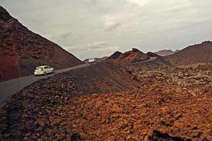 original vulkanisk landskap från de spanska ö av lanzarote foto