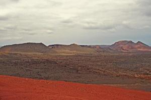 original vulkanisk landskap från de spanska ö av lanzarote foto