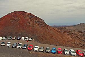 original vulkanisk landskap från de spanska ö av lanzarote foto