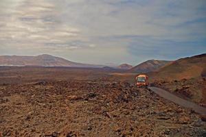 original vulkanisk landskap från de spanska ö av lanzarote foto