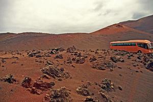 original vulkanisk landskap från de spanska ö av lanzarote foto