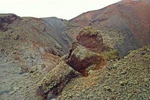 original vulkanisk landskap från de spanska ö av lanzarote foto