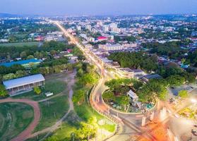 landmärke av stadens centrum i lop buri, thailand foto