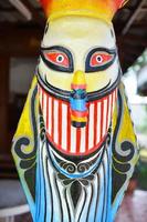 spöke mask, de tro av helig festival i norr öst thailand foto