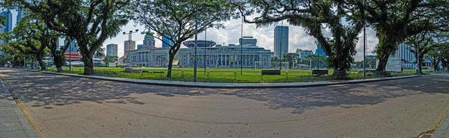 panorama- bild längs folktom aveny i singapore foto