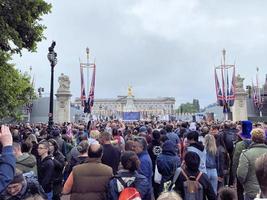 London i de Storbritannien i juni 2022. människor fira de drottningar platina jubileum foto