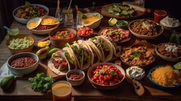 taco fest cinco de majonnäs, Mexikos definierande ögonblick generativ ai foto