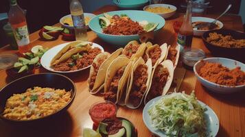 taco fest cinco de majonnäs, Mexikos definierande ögonblick generativ ai foto