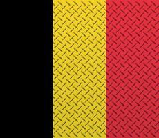 3d flagga av belgien på en metall foto