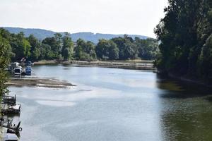 idyllisk Rhen hamn foto