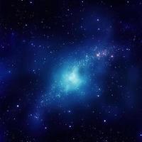 natt himmel med stjärnor och nebulosa som bakgrund, blå galax bakgrund foto