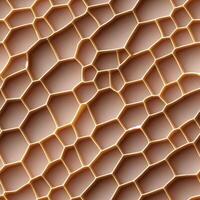 stänga upp av en mönster av honungskakor. generativ ai. foto