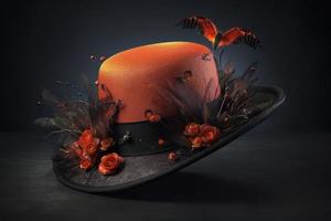 halloween hatt. generera ai foto