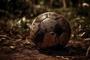 fotboll boll. ai genererad foto