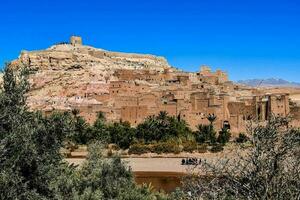 se av gammal ben haddou stad i central marocko afrika foto