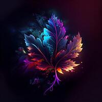 abstrakt bakgrund med färgrik blommig prydnad. illustration för din design., ai generativ bild foto