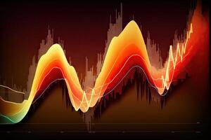 ai generativ. ai genererad. finane stock handel tillväxt Diagram diagram statistik. kan vara Begagnade för finansiera pengar analys inkomst marknadsföring eller ekonomi strategi. grafisk konst foto