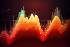 ai generativ. ai genererad. finane stock handel tillväxt Diagram diagram statistik. kan vara Begagnade för finansiera pengar analys inkomst marknadsföring eller ekonomi strategi. grafisk konst foto