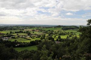 utsikt över cheshirelandsbygden vid bickerton foto