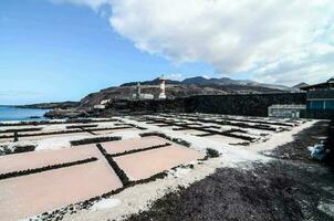 salt flats i de kanariefågel öar foto