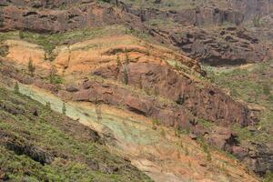 gran canaria vulkanisk landskap foto