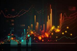 abstrakt bakgrund Diagram stock marknadsföra. generativ ai. foto