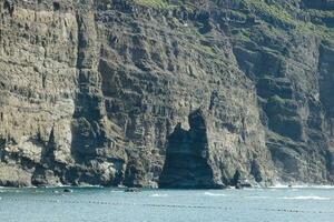 kust av agaete på de ö av gran canaria i de atlanten hav. foto