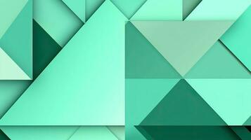 abstrakt geometrisk bakgrund med trianglar i grön färger. 3d tolkning. foto
