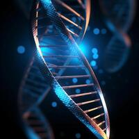 dna helix. illustration ai generativ foto