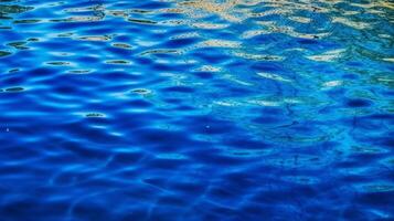 blå hav vatten. illustration ai generativ foto