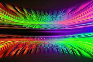 vibrerande vågor av Färg - abstrakt illustration för kreativ design foto