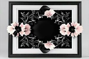 dekorativ blomma element - en kreativ Rör för din mönster foto