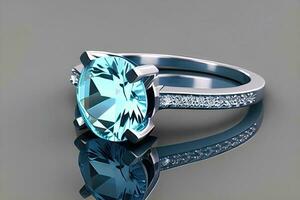 elegant diamant engagemang ringa - en dyrbar symbol av kärlek foto