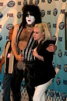 paul Stanley cyndi lauper i de Tryck rum på de amerikansk idol säsong 8 final på de Nokia teater i los angeles ca på Maj 20 2009 2009 foto