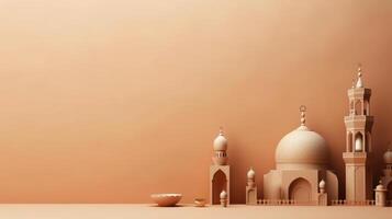 eid al Adha Semester bakgrund. illustration ai generativ foto