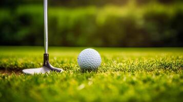 golf klubb bakgrund. illustration ai generativ foto