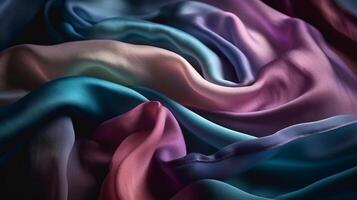 skärande kant nyfiket etablering luta silke yta. kreativ resurs, ai genererad foto