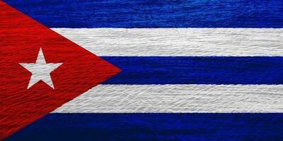 flagga av kuba på en texturerad bakgrund. begrepp collage. foto