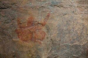 förhistorisk målningar på sten känd som petroglyphs i colombia foto