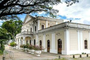 historisk tåg station på palmira stad i de område av de valle del cauca i colombia foto