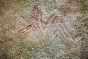 förhistorisk målningar på sten känd som petroglyphs i colombia foto